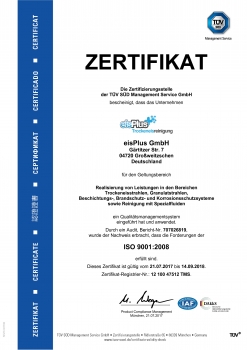 Zertifikat - Einführung Qualitätsmanagementsystem